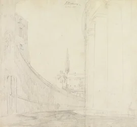 Blick von der Kolonnade, Piazza San Pietro, Rom